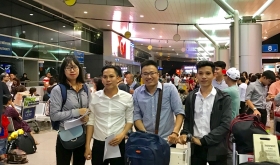 CHÚC MỪNG 4 BẠN KTV ĐẾN KANSAI AN TOÀN