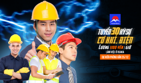 TUYỂN 30 KỸ SƯ CƠ KHÍ, ĐIỆN...LÀM VIỆC TẠI SHIGA