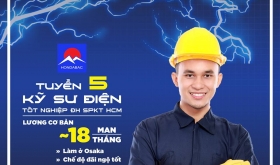 TUYỂN 5 KỸ SƯ ĐIỆN TỐT NGHIỆP ĐH SPKT HCM LÀM TẠI OSAKA
