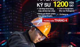 TUYỂN 10 NAM KỸ SƯ LÀM TẠI HYOGOKEN KHU VỰC KAKOGAWA